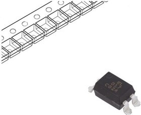 CPC1017NTR, Solid State Relay 50mA 1.5V DC-IN 0.1A 60V AC/DC-OUT 4-Pin SOP T/R