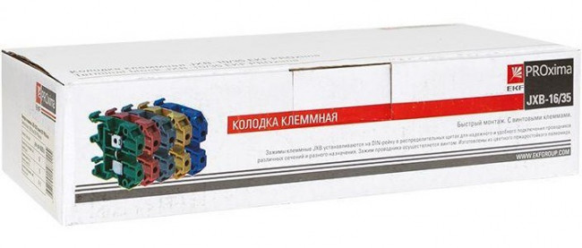 Колодка клеммная JXB-16/35 (90а) сер. EKF plc-jxb-16/35gy