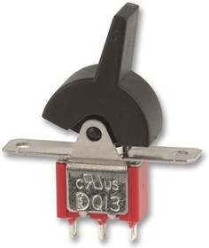 3MS1R2M1QE, Клавишный переключатель, Вкл.-Вкл., SPDT, Без Подсветки, Панель, Черный, Серия 3MS1