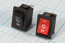 Переключатель клавишный, 3T, 6А, ON-OFF-ON, черный, KCD1-2-103; №15089B ПКл\\ 6\ON-OFF-ON\\чер\ чер\\3T\KCD1-2-103\