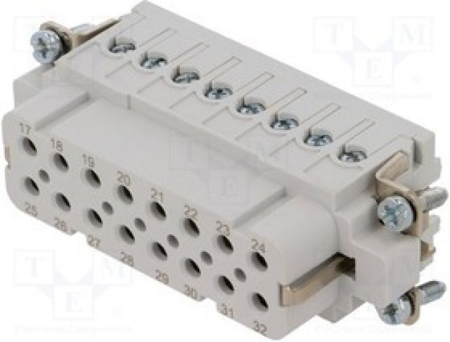 C146-10A016-002-4, Heavy Duty Power Connectors Pin Insert 16 Way Heavy Mate