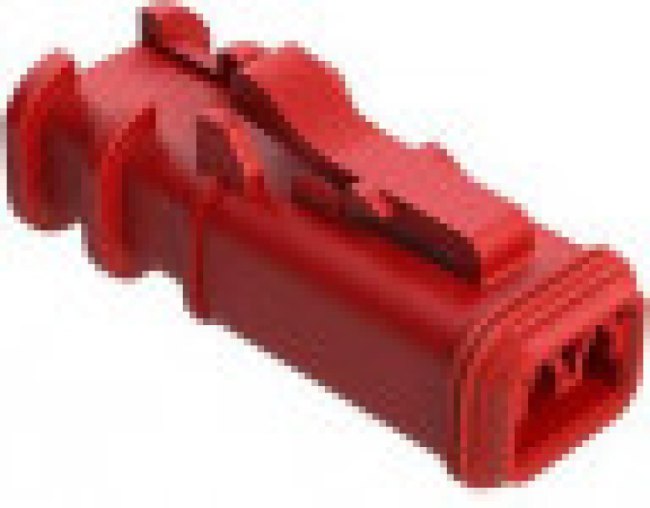 AT06-2S-OMRED, Automotive Connectors PLUG, 2 SOCKET OVER-MOLDING, RED