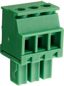 CTBP92VE/3R, Pluggable Terminal Block Reversed, Straight, 3.81mm Pitch, 3 Poles