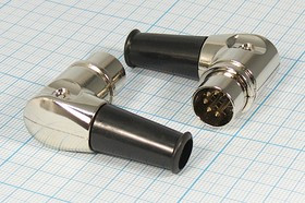 Разъем DIN 5P[45] вилка, на кабель, металл, K31625-5P