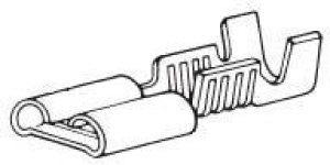 61399-1 (Cut Strip), Terminals FASTON RECEPTACLE Cut Strip of 100 61399-1 (Cut Strip), Terminals FASTON RECEPTACLE Cut Strip of 100