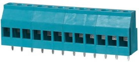 TB010-508-12BE, Fixed Terminal Blocks Terminal block, screw type, 5.08 , horizontal, 12 poles, CUI Blue, slotted screw, PCB mount