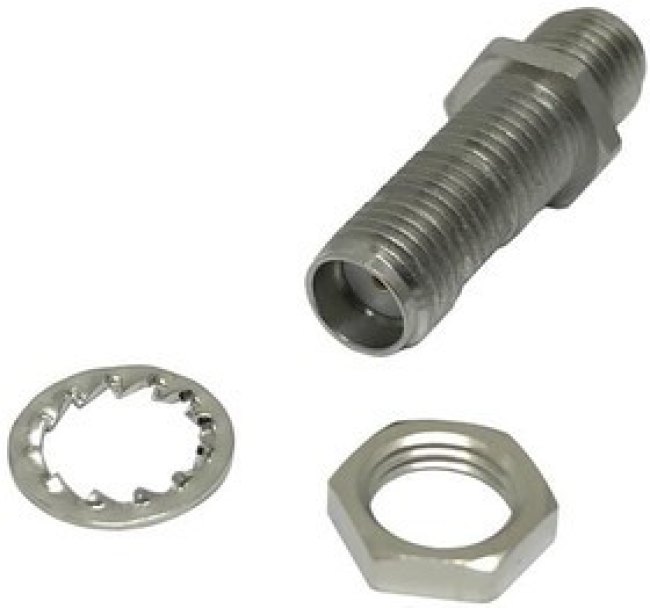 R125720001, RF Adapters - In Series SMA FEMALE-FEMALE BULKHEAD ADAPTER