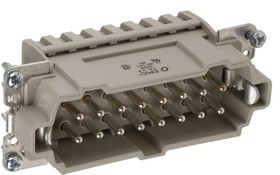 10400200, Heavy Duty Power Connector Insert, 16A, Female, H-BE Series, 16 Contacts