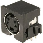 MDN-4FR, разъем MiniDIN гнездо на плату (аналог AF-3130)