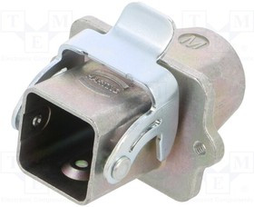 19620031121, Heavy Duty Power Connectors Han 3A Bulkhead feed-thru housing