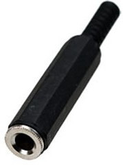 1-151 (NP-312), гнездо аудио 6.35мм стерео пластик на кабель