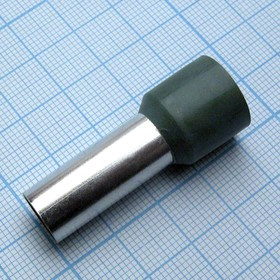 HE 50-25 Green, наконечник кабельный торцевой трубчатый с изоляцией, L=41/25мм, сеч. пров. 50мм2