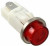 1092QC1-125VAC, LED Panel Mount Indicators PMI .5in. LED 125V Tab Hi-Hat Red