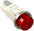 1092QC1-125VAC, LED Panel Mount Indicators PMI .5in. LED 125V Tab Hi-Hat Red