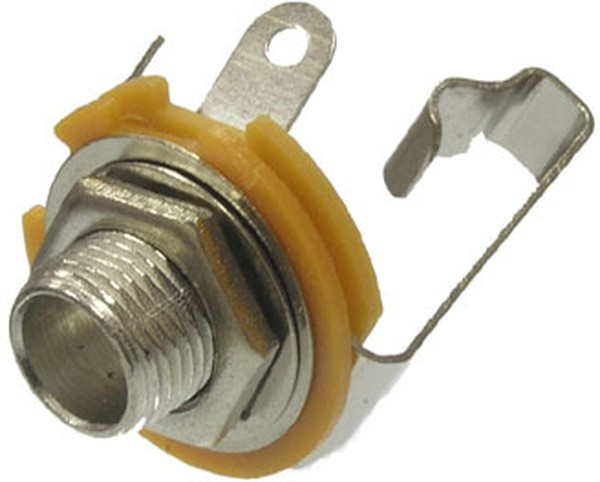 SZC-0068 mono 6.35 mm, Разъём аудио -0068 mono 6.35 мм, гнездо на плату