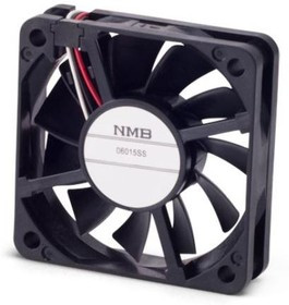 06015SS-24N-AT-00, DC Fans DC Tubeaxial Fan, 60x60x15mm, 24VDC, 22.6CFM, Rib Mount, Sleeve, 3 Wire, Tach