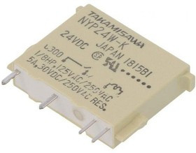 NYP-24W-K-IE, Реле: электромагнитное; SPST-NO; Uобмотки: 24ВDC; 5A/250ВAC; 5А