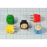 Переключатель тактовый 12x12x11, h 4,0, NO, желтый, 4P, KS01A