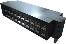 SFMH-110-02-L-D-LC, Headers &amp; Wire Housings .050" Tiger Eye High-Reliability Socket Strip, Horizontal Mount