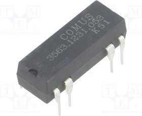 3563.1231.053, Реле: герконовое, SPDT, Uобмотки: 5ВDC, 400мА, макс.100ВDC, 5Вт