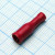 FRD1.25-156, (FRD1.25-156 red), наконечник кабельный - гнездо трубчатое полностью в изоляции d=4мм, сеч. пров. 0.5-1.5мм