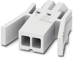 1015464, Pluggable Terminal Blocks PTCM 0,5/ 2-PL-2,5WH 160V, PLUG W/LATCH