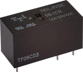 TRIL-5VDC-SD-1CH-R, Реле 1пер. 5V / 12A, 250VAC