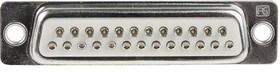 25 Way Panel Mount D-sub Connector Socket, 2.77mm Pitch