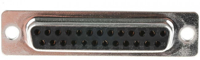 25 Way Panel Mount D-sub Connector Socket, 2.77mm Pitch