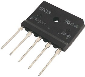 GUO40-16NO1, Трехфазный диодный мост, Urmax 1,6В, If 40А, Ifsm 370А, GUFP, THT