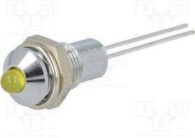 SMQS 061, Индикат.лампа LED, выпуклый, Отв 6,2мм, IP40, на печатную плату