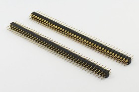 Разъем PLDM-2x40 вилка, шаг P2.54, контакты 80P, цанговый, монтаж на плату
