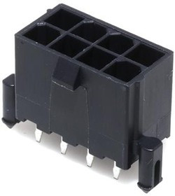 172447-0008, Headers & Wire Housings MiniFitJr Vert Hdr w/Pegs 8Ckt GlowWire 172447-0008, Headers & Wire Housings MiniFitJr Vert Hdr w/Pegs 8Ckt GlowWire