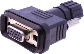 MP002484, Разъем D Sub, High Density, Гнездо, MP Sealed D-Sub Connectors, 15 контакт(-ов), DE, Solder Cup