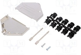 DTZK37-K, Корпус для разъемов D-Sub, D-Sub 37pin,D-Sub HD 62pin, UNC4-40