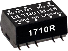 DETN01M-05, Преобразователь DC/DC, 1Вт, Uвх 10,8-13,2В, Uвых 5ВDC, SMD, 1,2г