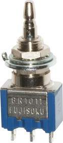 8R1021-N-Z, Pushbutton Switches SPDT, ON-(ON), snap-action pushbutton, 1/4&quot;-40 threaded bushing, solder lug terminals, 3A @ 125V AC