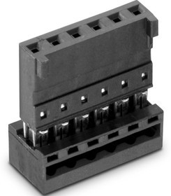 661008152222, 8-Way IDC Connector Socket for Cable Mount, 1-Row