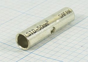 Клемма гнездо+гнездо d10,150.0S, Cu луженая, обжимная