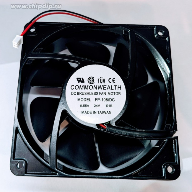 Вентилятор COMMONWEALTH FP-108/DC 0.55A 24V 120x38 2pin