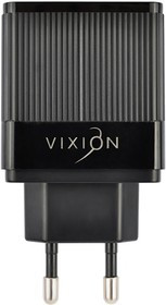 Блок питания (сетевой адаптер) VIXION H2 2xUSB QC 3.0, 2.4A (черный)