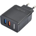 Блок питания (сетевой адаптер) VIXION H2 2xUSB QC 3.0, 2.4A (черный)