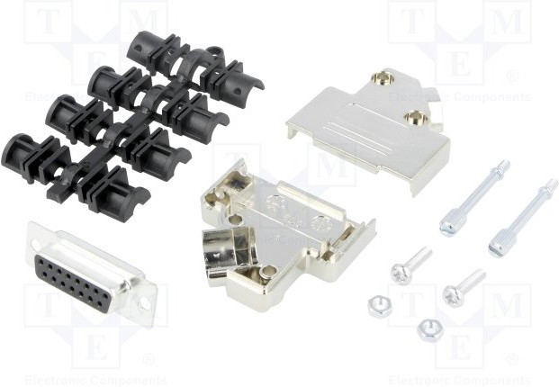 MHD45PK15-DB15S-K, MHD45PK 15 Way D-sub Connector