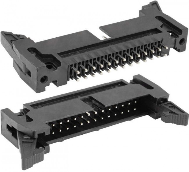 SCM-26 (DS1011-26S) (IDCC-26MS), Вилка на плату прямая с защелкой 26pin