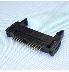 SCM-26 (DS1011-26S) (IDCC-26MS), Вилка на плату прямая с защелкой 26pin
