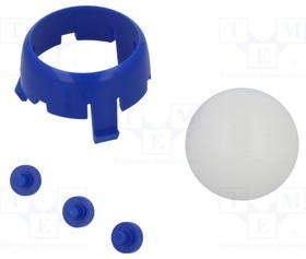 POLOLU-3536, Опорный шарик, синий, Набор: шарик, корпус, на корпус, 25,4мм