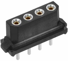 M80-8400442, Headers &amp; Wire Housings 4 POS SIL FEMALE VERT TIN