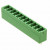 1803510, Conn Wire to Board HDR 11 POS 3.81mm Solder ST Top Entry Thru-Hole