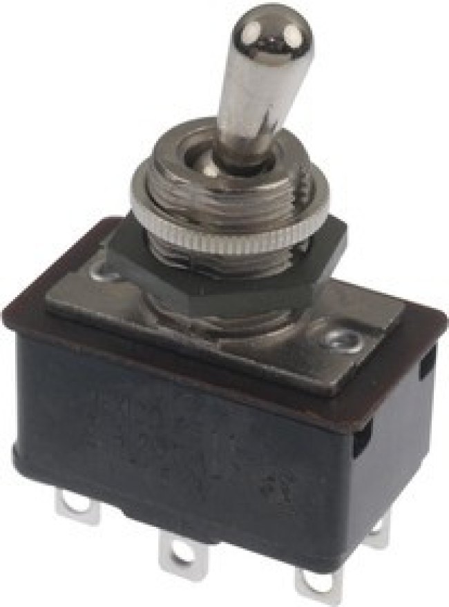 8373K107, SWITCH, TOGGLE, DPDT, 7A, 125V