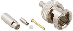 031-80106, RF Connectors / Coaxial Connectors 75OHM STR CRIMP PLUG RG-174 316